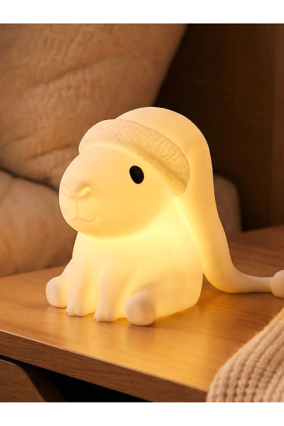 LİYA3D Capybara Gece Lambası Silikon LED Işıklı Masaüstü Dekoratif Uyku Lambası