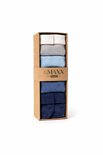 LİLİYUM Lovemaxx Premium Soft Baby Socks Set of 5 - Cotton & Soft (Girl / Boy)