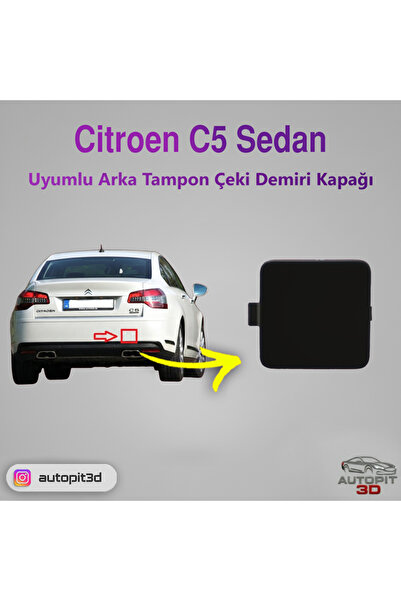AutoPit 3D Citroën C5 / C5 III (2008 → ) Uyumlu Sedan Arka Tampon Çeki Demiri...