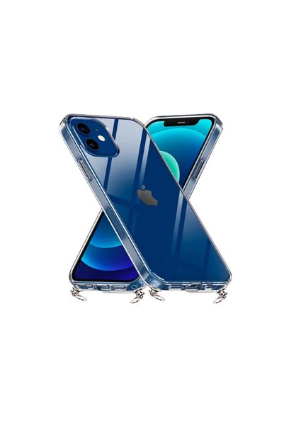 Hippi iPhone 15 Compatible Transparent Strap Phone Case