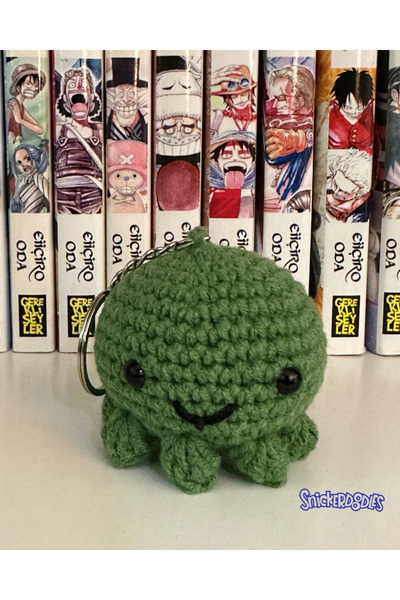 Snickerdoodles Amigurumi Octopus Keychain 1 Piece - Hand Knitted