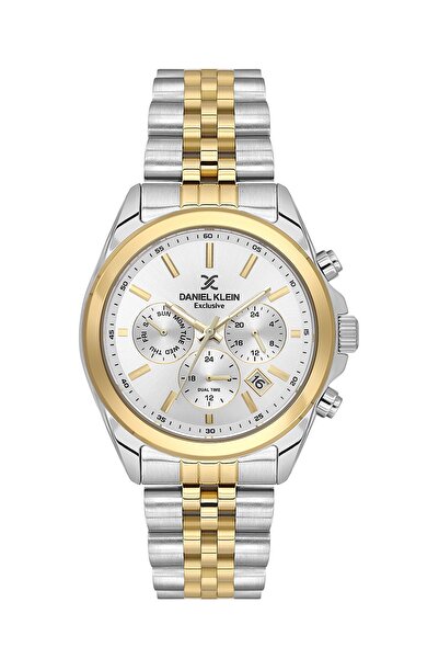 Daniel Klein Gold Silver Color 42 mm Gift Packaged Inside Indicators Active M...