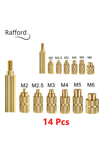 choice2 14pc Heat insert tip Heat Set Insert Soldering Iron Tip Head M2 M2.5 ...