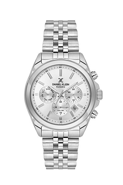 Daniel Klein Silver Color 42 mm Gift Packaged Inner Gauges Active Men's Wrist...