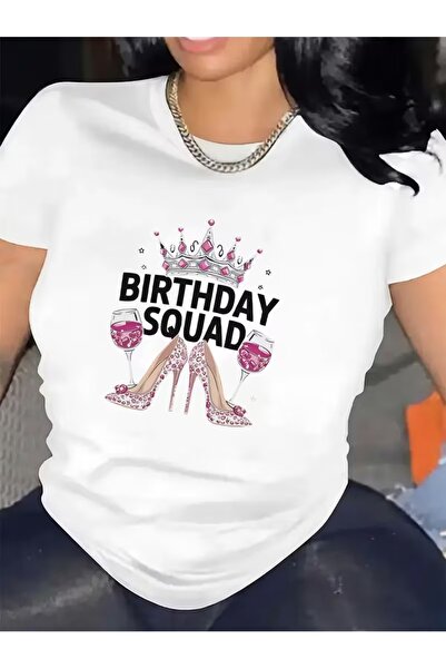 EYMORA Birthday Graphic Printed T-Shirt