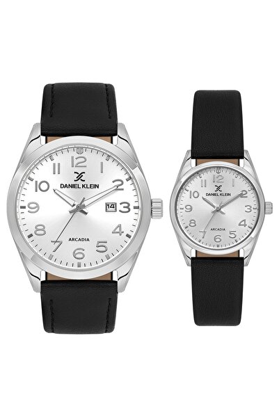 Daniel Klein Silver Black Color Gift Packaged Lover Couple Wrist Watch Stiste22