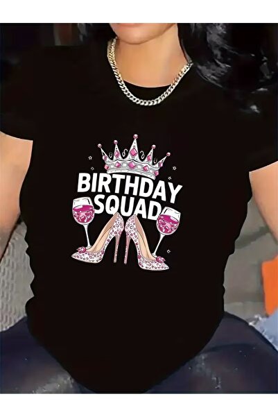 EYMORA Birthday Graphic Printed T-Shirt