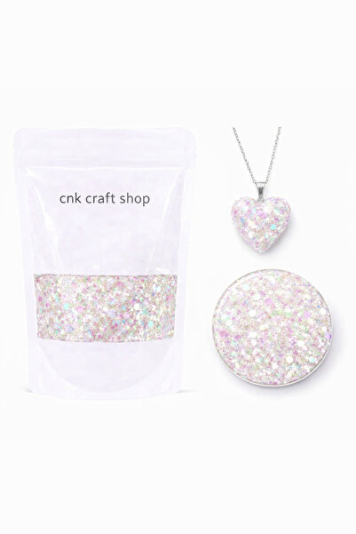 epoksi kalıp cank Beyaz Chunky Holografik Glitter Epoksi Mum Kokulutaş Reçine...