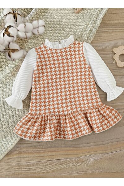 bright moon Girl's ruffle bell dress