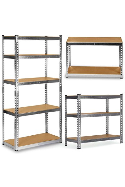 Other Metal storage shelf 183 x 90 x 40 cm Humberg HR-853 silver