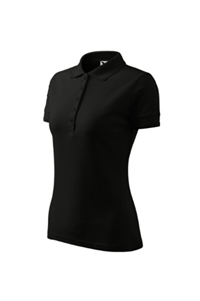 Malfini Women's polo shirt, Pique Polo 210, Black 3XL