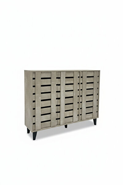 Generic Modern 3-Door Shoe Cabinet - Ultimate Storage & Organization