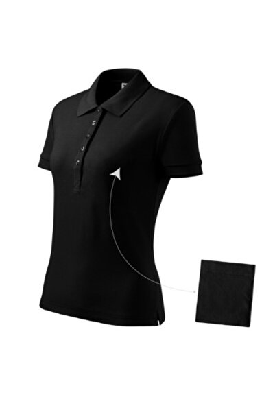 Malfini Women's polo shirt, Cotton 213, M Black