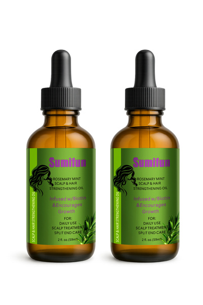 SUMIFUN 2Pcs Rosemary Essential Oil, Hair Moisturizer Oil, Stimulate Hair Gro...