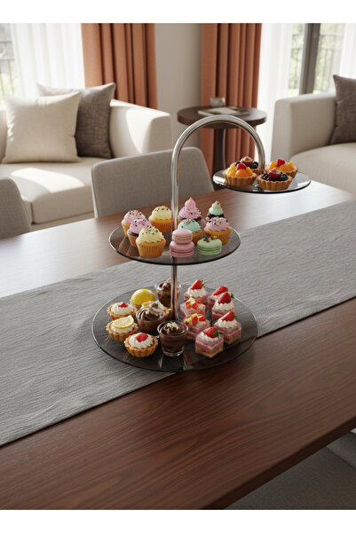 Living 3-Tier Dessert Stand with Elegant Arch Design for Special Occasions