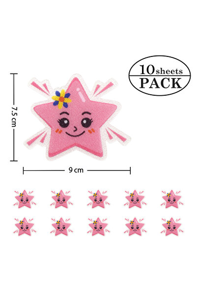 Choice AS830 10pcs Cartoon Pattern Bathroom Bathtub None Slip Stickers Stairc...