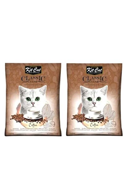 Kit Kat رمل قطط كلاسيكي برائحة القهوة، 10 لتر، قطعتان