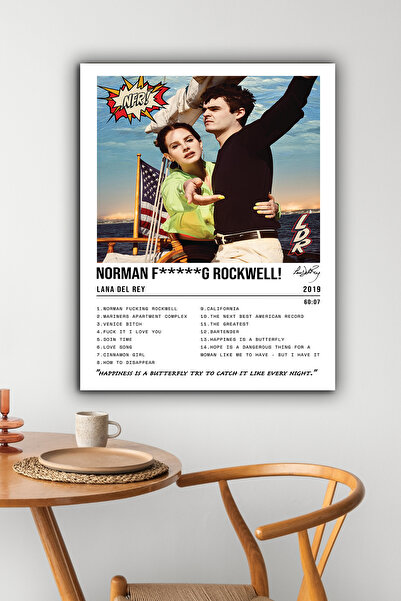 postercraft Lana Del Rey Norman F****G Rockwell! Poster din lemn cu design de...