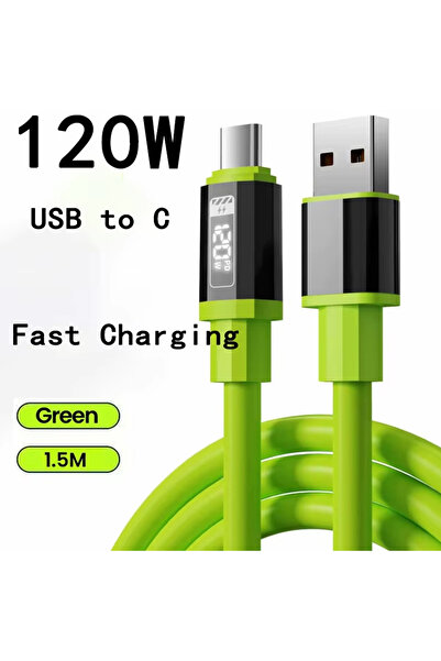 Choice 1.5m A-C Digital Display 240W Super Fast Charging Mobile Phone Data Ty...