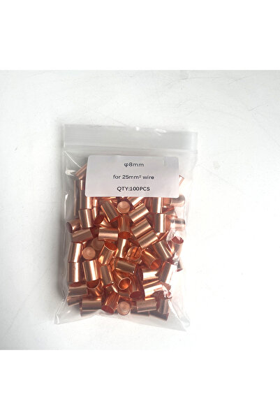 Choice6 8mm for 25mm2 wire 100PCS φ1.5/2.5/3/4/5/6/8/10mm Copper Connecting P...