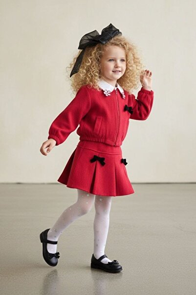 Minigimin Cicileri Σετ κοριτσιού 4 τεμαχίων με κέντημα λουλουδιών και φούστα ...