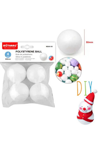 MOTARRO كرة البوليسترين ME001-50، كرة إسفنجية للأعمال الفنية اليدوية، وصنع ال...