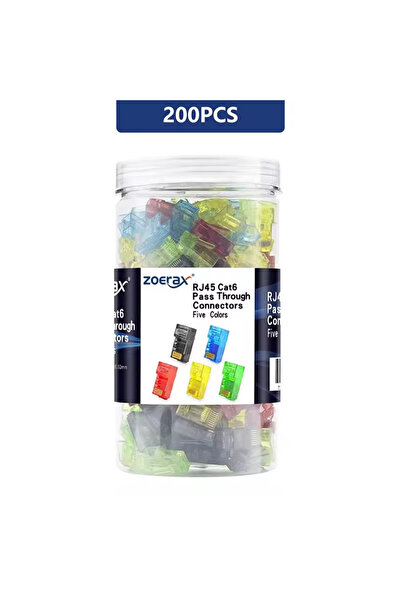 Choice4 Mix Colors 200PCS ZOERAX 200/100/50PCS RJ45 Cat6 CAT5E Pass Through U...