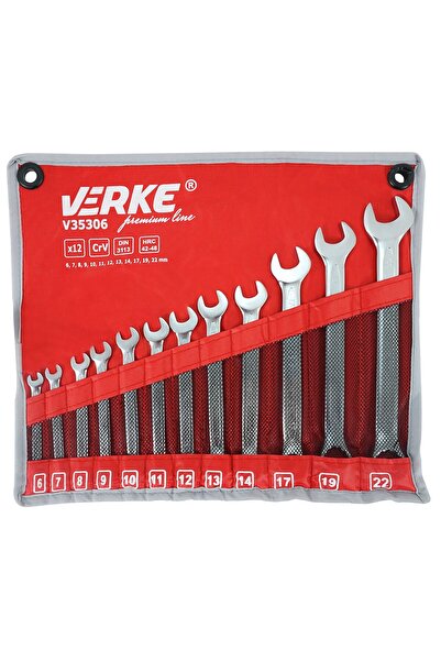 VERKE Set de chei combinate, 12 piese 6-22mm, V35306,