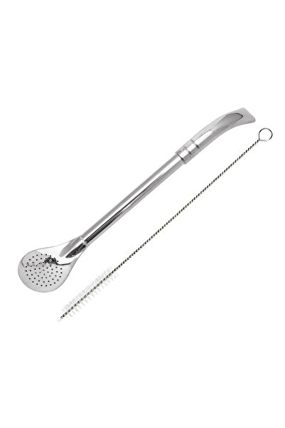 Lava Roastery Stainless Steel Yerba Mate Bombilla Straw with Spoon Filter & C...