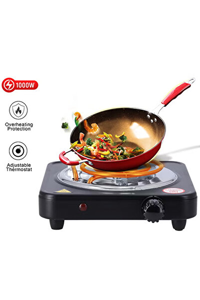 MHONGWEI Electric Single Coil Hot Plate With Power, Adjustable Temperature Co...