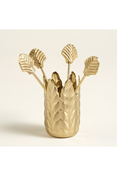 Zsa Zsa Zsu Tanda Çelik Kokteyl Çubukları 5x5x11 Cm Altın