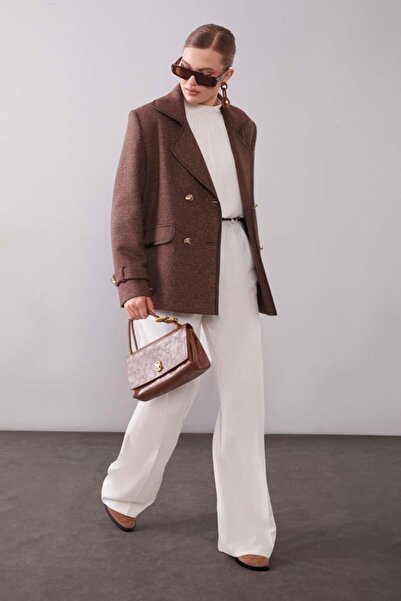 Levidor 510097 ÖNÜ DÜĞMELİ CEP GÖRÜNÜMLÜ KRUVAZE YAKA CEKET #12-25#