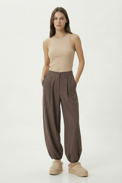 Lovelyİstanbul Polyviscon Shalwar Trousers Lby0040 Vi̇zon