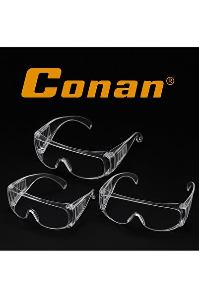 CONAN 3 Pieces – Safety Goggles Transparent Anti-Dust Model COG608