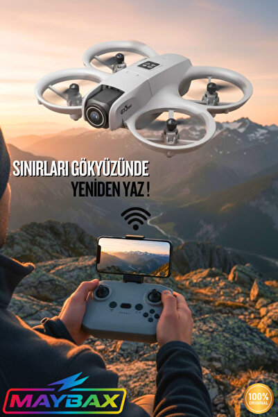 Maybax Taşınabilir Mini Drone Engelden Kaçınma RFT Uçuş 150m Menzil