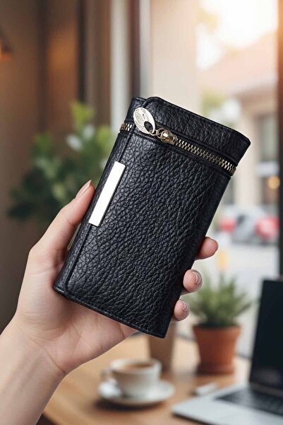 vynor atelier Women's Faux Leather Wallet - Multi-Compartment Card Holder and...