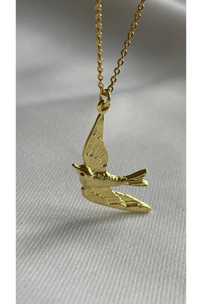 Wind Silver Kırlangıç Kuşu Kolye 925 Ayar