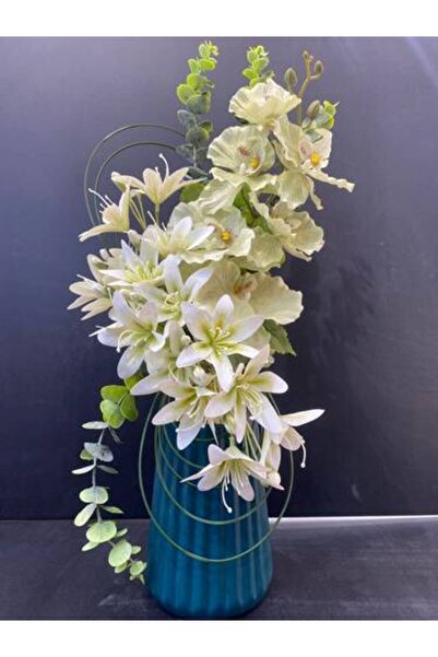 alreef geft Elegant Vertical Design Turquoise Vase