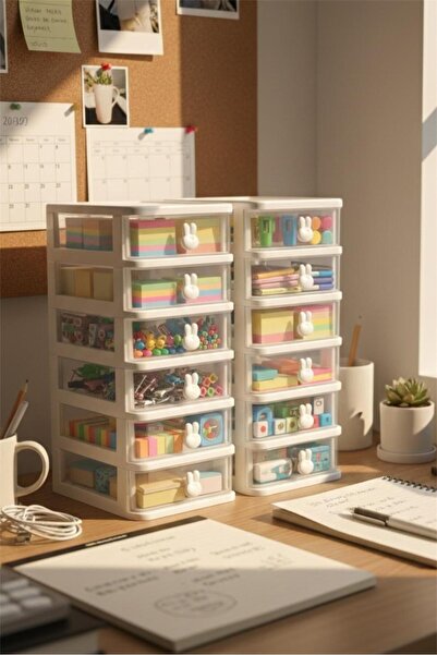 Bayev 4 органайзера за грим с 3 чекмеджета Bunny - 12-чекмеджест органайзер з...