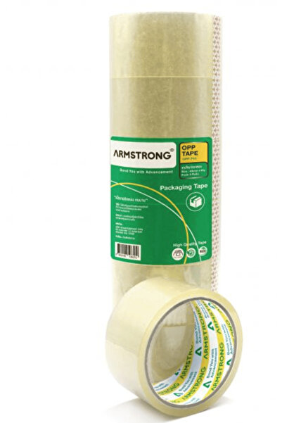 Armstrong Clear adhesive tape, 48mm x 45 yards, 6-pack, made in Thailand