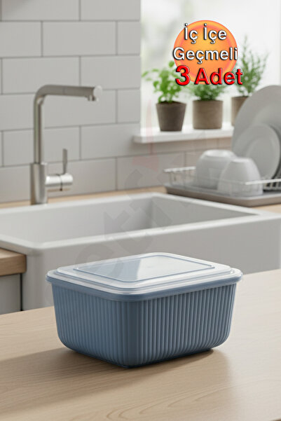 Anka Ticaret Interlocking Snaplid Rectangular Storage Container (600 - 1100 -...