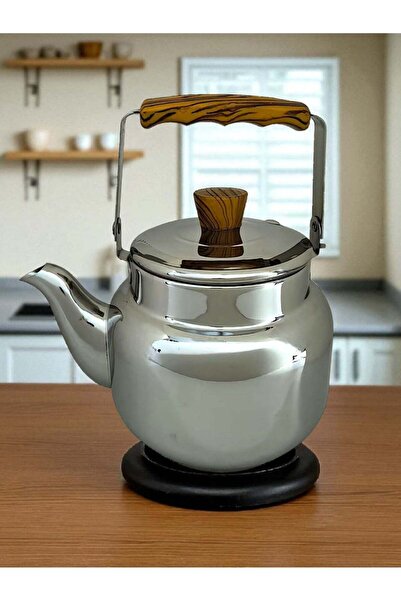 RİMA Stainless Steel Tea Kettle with Wooden Handle 1 Liter