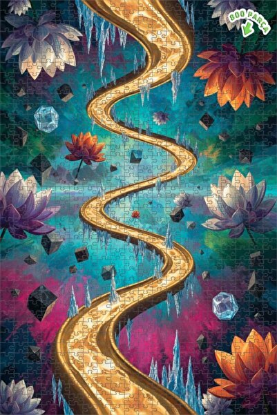 Teona Ahşap لغز خشبي بإطار مزدوج الطبقات من جولدن ريفر آند آيس فلاورز 800 قطع...