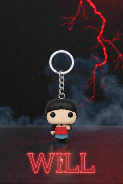 Lades Stranger Things Funko Pop Figure Keychain – Will Collectible Key Ornament
