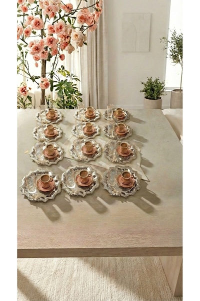 Fabrication 12-Piece Mini Daisy Stainless Steel Tea Coffee Engagement Present...