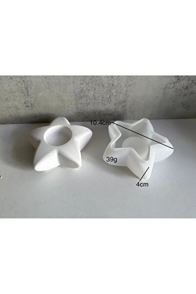 HOBİFLEX SİLİKON KALIP TAŞ TOZU PARAFİN İTHAL DEKORATİF TEALİGHT YILDIZ MUMLU...