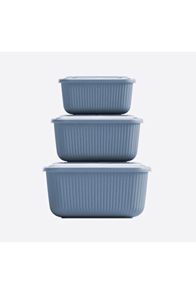 Anka Ticaret 3 Interlocking Snaplid Rectangular Storage Containers (600Ml-110...