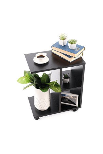 Sani Βοηθητικό τραπεζάκι Abbas 40 εκ. μαύρο