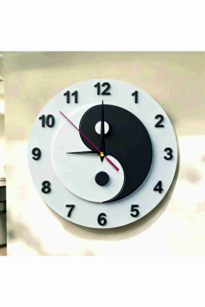 AA Shop Ying Yang Renkli Baskı Desenli Sayılı Hediyelik Ahşap Sessiz Tablo Du...