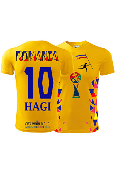 The Gangster Tricou Nr. 10 HAGI România Campionatul Mondial 2026 (de la 6 ani...